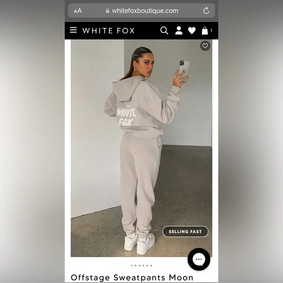 NWT White Fox Boutique Offstage Sweatpants Moon VOL.3 in size Small - Picture 8 of 11